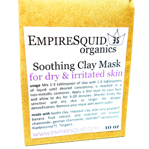 Soothing Kaolin Clay Mask with Aloe - EmpireSquid Organics