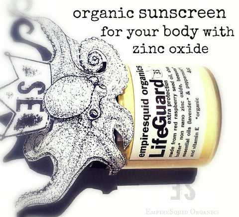 Life Guard Organic Sunscreen with Zinc Oxide - EmpireSquid Organics